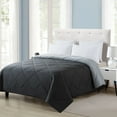 thumbnail image 5 of Mainstays Reversible Microfiber Comforter, Black, King, 5 of 12