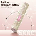 thumbnail image 5 of Cordless Hair Straightener for Women,2 in 1 Diamond Hair Straightener and Curler with Fast Heating and Adjustable Temp 338°F-410°F, Straightener Flat Iron for Travel & Home,Colored, 5 of 9