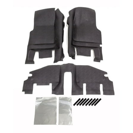 BedRug by RealTruck Jeep Kits - BedTred | Compatible with 1997 - 2006 Jeep Wrangler TJ/LJ (with Center Consoles) | Charcoal Grey, BTTJ97F