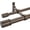 Antique Brown, variant on Double Curtain Rod 72 to 144 Inch,1 Inch Heavy Duty Curtain Rods for Windows with Solid Aluminum Cylindrical Finials and Bracket,1’’ Front and 5/8’’ Back Telescoping Double Drapery Rod,Warm Gold