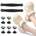 thumbnail image 2 of Clogs Sandals Replacement Heel Straps with Rivets Replacement PVC Clogs Straps For Clogs Sandals Men Women Beach Shoe White, 2 of 5