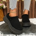 thumbnail image 2 of Rokment Womens Orthopedic Platform Clogs Backless Snow Boots Fleece Lined Winter Fashion Warm Chunky Slip on Mules Indoor Outdoor Casual Booties Wide Width A Size 6.5, 2 of 7