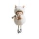 thumbnail image 2 of Adorno de peluche navideño | Decoración colgante con ángeles para árbol de Navidad, rosa blanco, 7x4x14cm, suave al tacto, tela plástica duradera, decoración festiva para el hogar, regalo para las, 2 of 6