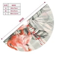 thumbnail image 3 of Lsque Tropical With Flamingos Print Christmas Tree Skirt, Tree Skirt with Ties or Velcro, Perfect for Holiday Decorations, Halloween, and New Year-36", 3 of 7