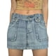 thumbnail image 1 of VISgogo, falda vaquera de verano para mujer, minifalda acampanada informal de Color sólido Retro para Club, playa, vacaciones, ropa de calle VISgogo  moda, 1 of 9