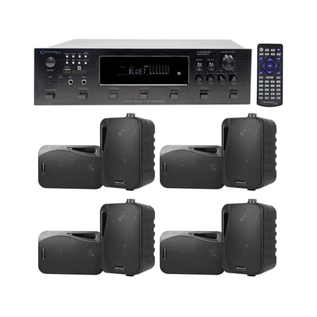 Technical Pro 6000w (6) Zone  Home Theater Bluetooth Receiver +(8) 4  Speakers price history on PriceWatchPro