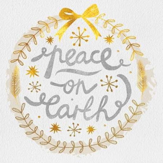 White Christmas Wreath VI Canvas Art - A Fresh Bunch(24X24)