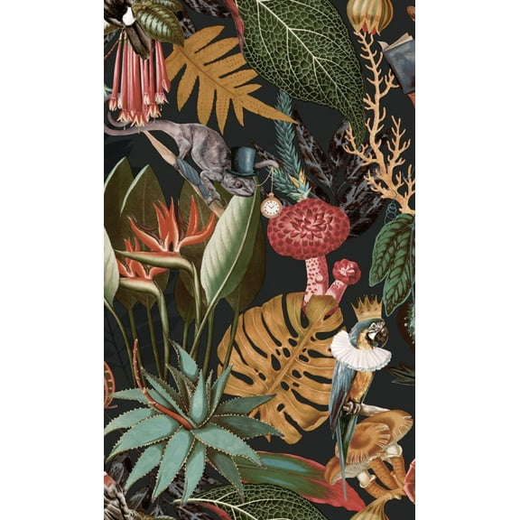 Black A Tropical Soiree Wallpaper