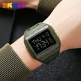 thumbnail image 5 of Square Mens Digital Watch Outdoor Sports Multi-Function Watch LED Waterproof Chronograph Electronic Watches, 5 of 5