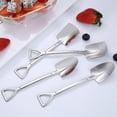 thumbnail image 3 of Shovel Shape Stainless Steel Spoons Ice Cream Fruit Spoon for Home Kitchen or Restaurant, 3 of 12