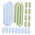 thumbnail image 5 of FRCOLOR  50 Pcs Small Office Paperclips Decorative Assorted Size White, 5 of 8