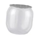 thumbnail image 4 of Reposapiés otomano de almacenamiento, baúl de almacenamiento transparente, taburete de tocador de 18 l, reposapiés portátil gris, 4 of 9
