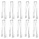 thumbnail image 1 of Pinzas de plástico desechables para servir, utensilios de cocina transparentes para fiestas., 1 of 5