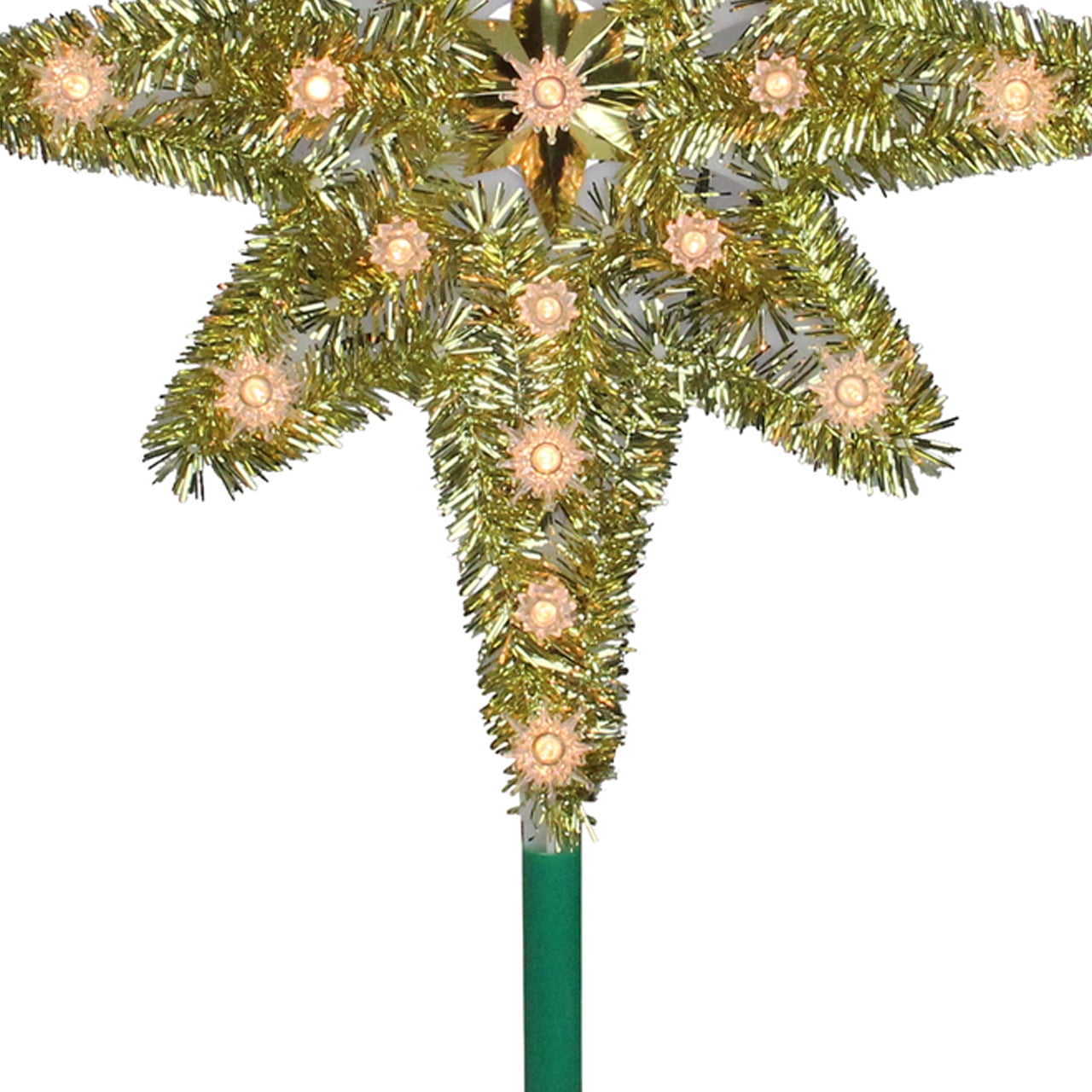 Northlight Green Plastic Christmas Tree Topper, 21"