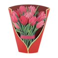 thumbnail image 1 of Paper Pops Up Cards Festive Tulips Forever Flower Bouquet 3d Popup Greeting Cards With Blank Note Card And Envelope,jxlgv, 1 of 5