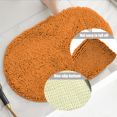 thumbnail image 6 of MK Gdledy Chenille Oval Bath Rug 16x24, Rubber Backing Quick Dry Washable Microfiber Mats，Orange, 6 of 6