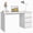 White, variant on White Desk with Drawers, 53'' W Home Office Computer Desk Gaming Table, Modern Vanity Desk with Storage, Wood Writing Workstation for Bedroom, Living Room, White
