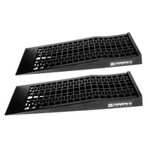 Super Slopes Low Profile Car Service Ramps Pair with Anti-Slip Pads, Perfect for Raise Lowered Car Oil , Lift Vehicle Maintenance, & Jack Support
