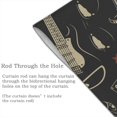thumbnail image 5 of DouZhe Doorway Drape Split Curtains, Skull Rock and Roll Music Room Divider Privacy Door Curtains, 34" x 56", 5 of 7
