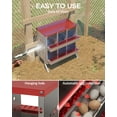thumbnail image 1 of Edtara 6-Compartment Poultry Nesting Box, Durable Galvanised Steel With Legs, Inclined Laying Nests, Ventilation, and Easy Egg Collection, 1 of 6