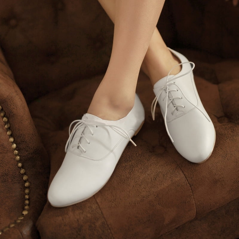 women's lace up shoes leather