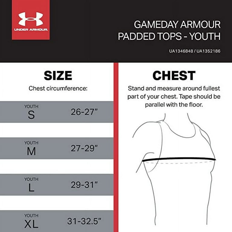 Under armour youth top small size