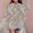 thumbnail image 3 of Camo Hoodies for Teen Girls Boys Cute Sweatshirt Maple Leaf Print Oversized Pullover Classic Long Sleeve Tops with Pocket 4-14Y, 3 of 7