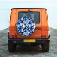 thumbnail image 6 of Naloa Evil Eye PVC Leather Spare Tire Wheel Cover for Car Truck SUV Camper Trailer Universal Fit many size15 inch, 6 of 6