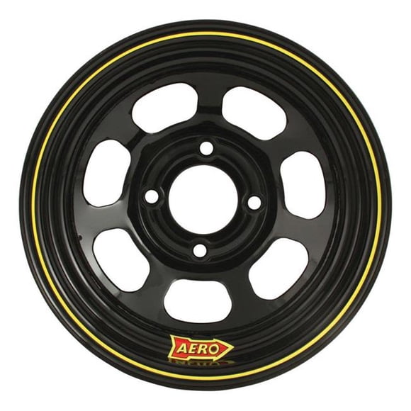 Aero Race Wheels 30-184220 Série 30 Roue à Rouleau - Noir - 13 x 8 Po - Déport de 2 Po - Cercle de Boulon de 4 x 4,25 Po - 16 Lb