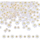 thumbnail image 1 of 304 piezas de cuentas de vidrio de margarita de 2 estilos, cuentas de vidrio de flor, cuentas sueltas de margarita, cuentas de margarita de flor plana, 1 of 7