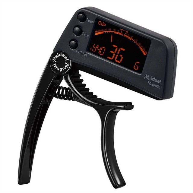 Guitare Capo Acoustique, Support de Guitare Acoustique Tcapo20 Accordeur de Guitare Capo avec Lcd pour Guitare Folk Acoustique Capo pour Guitare Acoustique, Accordeur de Guitare Acoustique, Accordeur de Guitare Acoustique