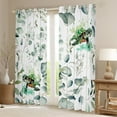thumbnail image 2 of Cartoon Sea Turtle 30%-50% Blackout Curtains Ocean Wildlife Curtains, Spring Plant Curtains & Drapes Eucalyptus Leaf Living Room Curtains, Marine Animal Theme Window Curtains Room Decor, 2 of 6