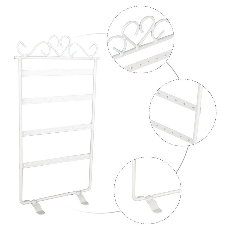 1 Piece Of White Earring Storage Rack For Household Large-capacity