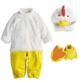 thumbnail image 2 of Baby Chicks Costume Farm Animal Outfits Infant Baby Boys Girls One-piece Romper Cosplay Jumpsuit, 2 of 5