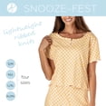 thumbnail image 2 of Hello Mello Lounge Pajama Top Sleepwear Shirt with Crewneck, Hello Sunshine (Women's), 2 of 8