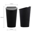thumbnail image 2 of Cubo de basura para automóvil con tapa Portavasos para automóvil pequeño Cubo de basura Bolsillo para puerta de automóvil Cubo de basura Cubo de basura Contenedor de basura Se adapta a Auto Oficina en casa, Negro Sailing Electrónica, 2 of 6