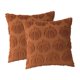 thumbnail image 3 of 2 fundas de almohada de calabaza para decoración del hogar, cuadradas, de 45 cm Caramelo, 3 of 9