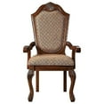 thumbnail image 5 of ACME Chateau De Ville Arm Chair (Set-2), Fabric & Cherry, 5 of 5