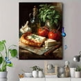 thumbnail image 4 of Italian Pizza Canvas Wall Art, Basil Food Still Life Print, Rustic Kitchen Dining Decor, 4 of 8