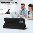 thumbnail image 4 of Case for Motorola Moto G Play 5G 2025 6.8-inch Wallet,Magnetic Closure,Card Slots,Cash Slot Flip Folio Protective Phone Case,Black,For Moto G Play 5G 2025, 4 of 9