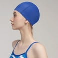 thumbnail image 3 of Unisex Swim Caps, Waterproof Swim Cap, Large Adult Coating Unisex Hair and Ear Protection, Non Tightening Swim Cap, Bathing Cap Non-Slip Swim Hats for Men Women, 3 of 5