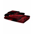 thumbnail image 2 of Red Rose Towel Set of 3, Soft Microfiber Bath Towels, Hand Towel, Washcloths, Vintage Abstract Garden Flower Floral Black Quick-Dry Absorbent Towels for Bathroom Kitchen Hotel Beach Gym Spa, 2 of 7