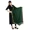 Dark Green, variant on Indian Crafts Women Chiffon Solid Long Indian Traditional Dupatta With Golden Lace Shawl Stole Chunni Scarf Wrap Stole