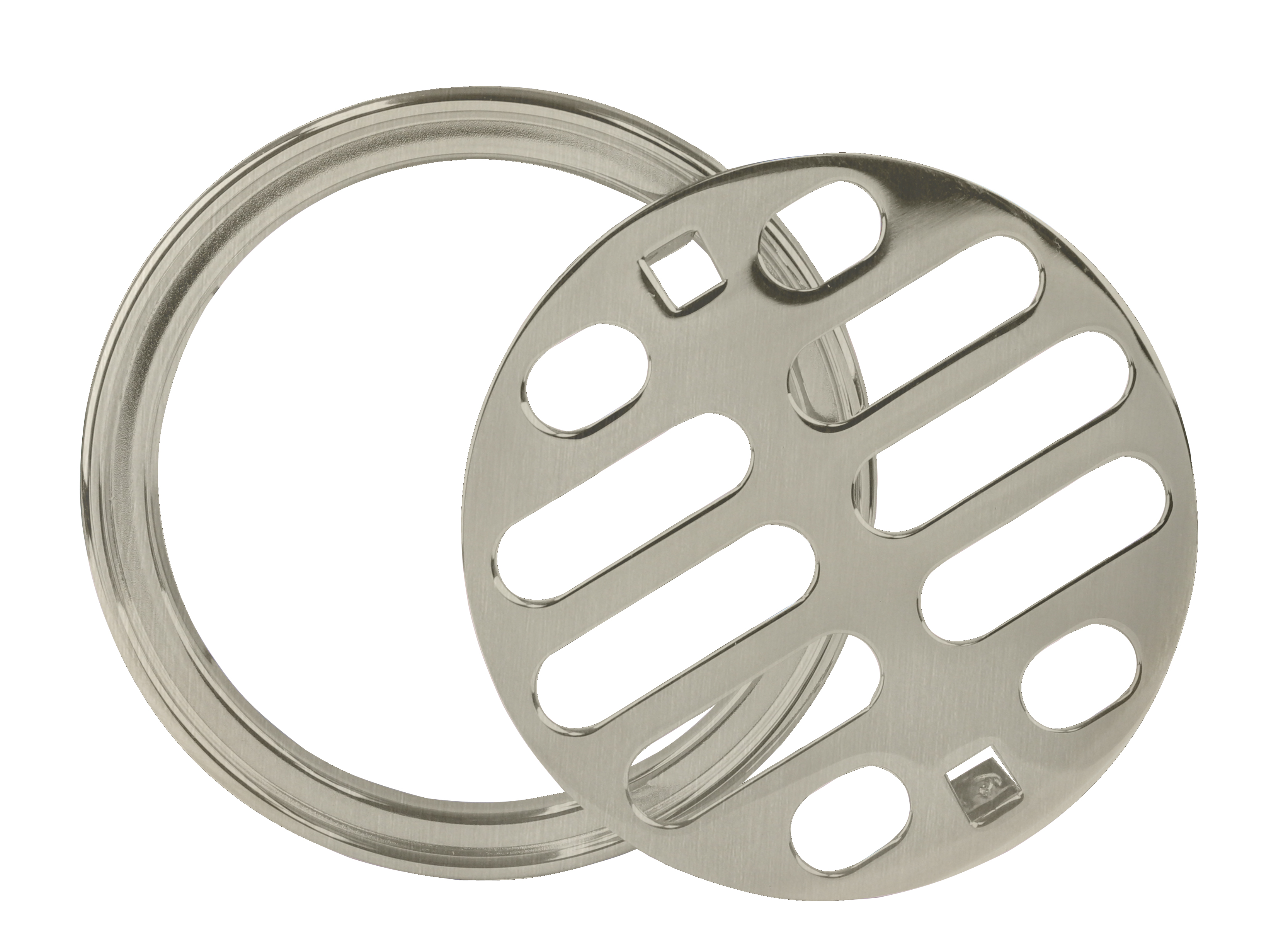 Westbrass Brass SnapIn Shower Strainer Grid and Crown D317 in Satin