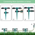 thumbnail image 5 of Garden Sprinkler, Yard Sprinklers for Lawn Rotating 360 Degree Covering Large Area, Garden Watering System Adjustable Sprinkler for Yard,area of up to 2,000 square meters., 5 of 6