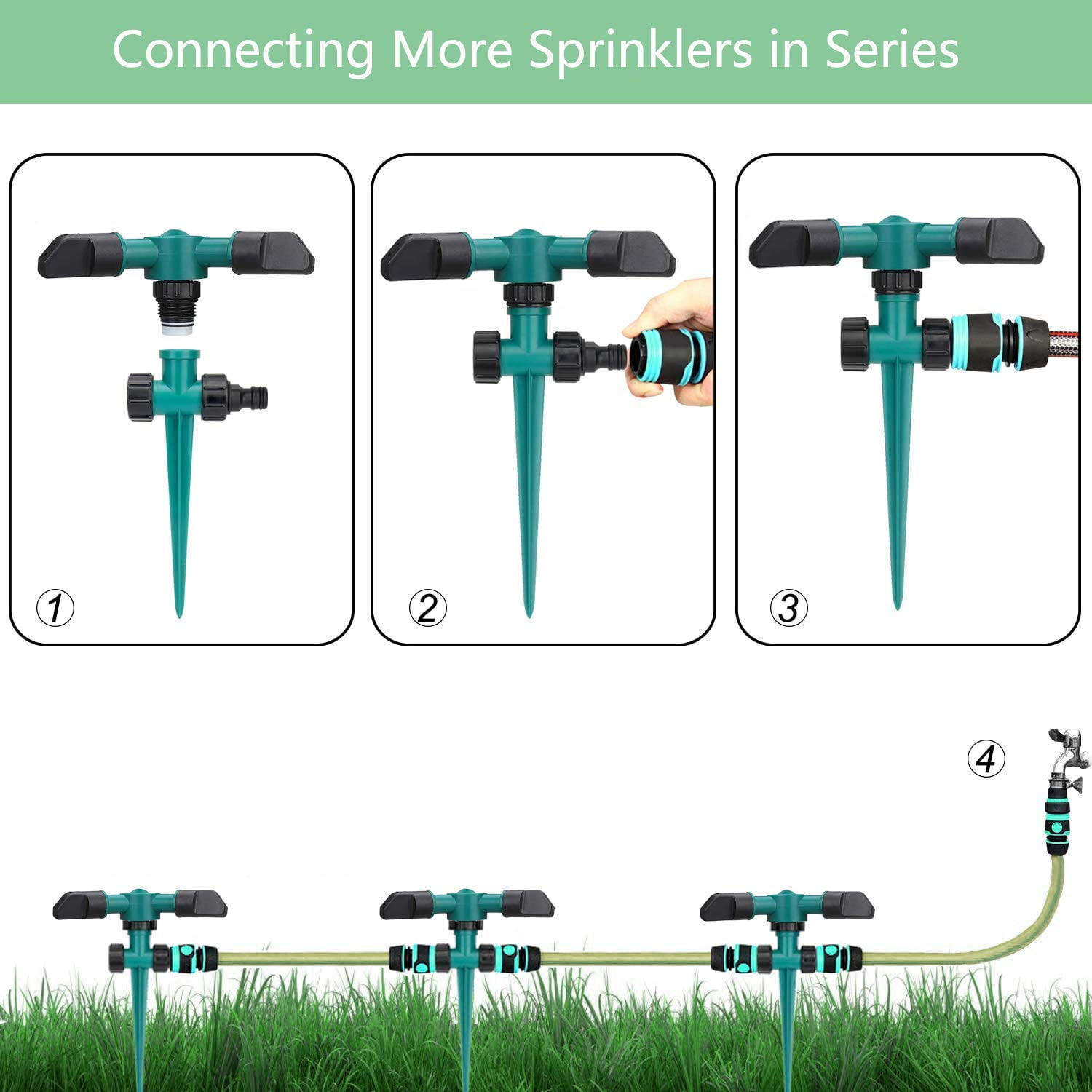 Peduu 360-Degree Rotating Garden Sprinkler photo 5
