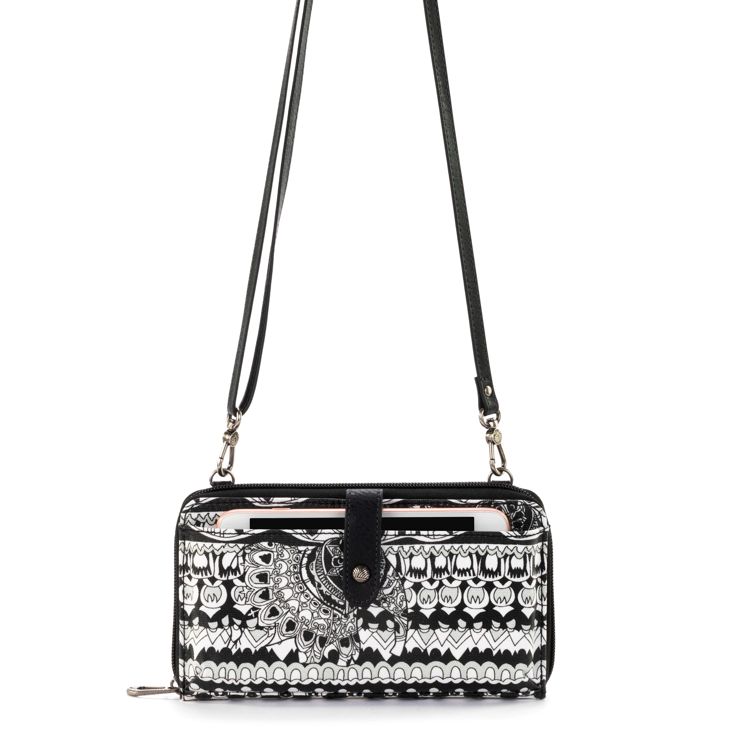 Sakroots Artist Circle Smartphone Crossbody , Cotton Coated Canvas