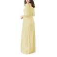 thumbnail image 4 of Colisha Women Fall Winter Maxi Dress Casual Loose Pockets Long Dress Long Sleeve Beach Solid Maxi Dress Evening Party Wrap Long Dress Loungewear, 4 of 4