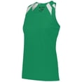 thumbnail image 3 of Augusta M Ladies Overspeed Track Jersey Kelly/White 348, 3 of 5