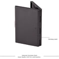thumbnail image 3 of Cartera para tarjetas de crédito de acero inoxidable negra para guardar tarjetas de débito y documentos de identidad, 3 of 4